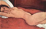 Amedeo Modigliani Liegender Akt mit hinter dem Kopf verschrankten Armen oil painting artist